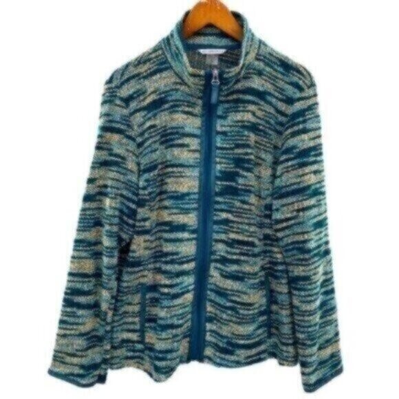 Allison Daley Women’s Knit Zip Up Sweater Jacket - Picture 1 of 10